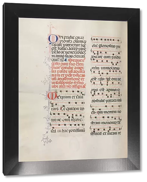 Missale: Fol. 178v: Music for various ordinary prayers, 1469. Creator: Bartolommeo Caporali