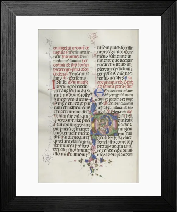 Framed Print : Missale: Fol. 30v: Adoration of the Magi, 1469. Creator: Bartolommeo Caporali (Italian, c