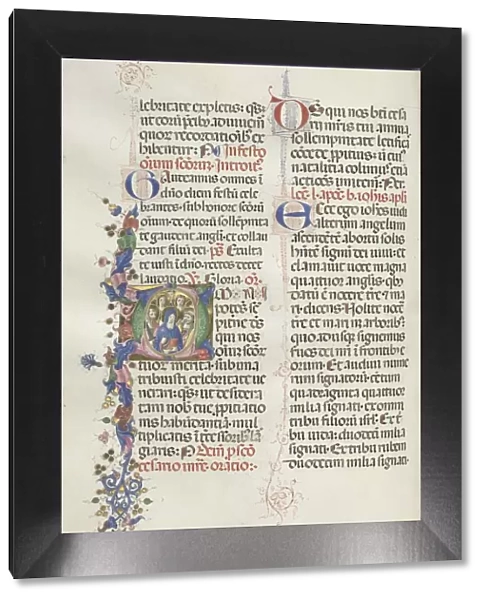 Missale: Fol. 322v: The Virgin among the Apostles and Saints, 1469. Creator: Bartolommeo Caporali