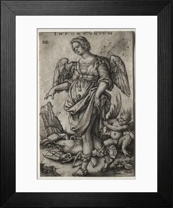 Framed Print : Misfortune. Creator: Hans Sebald Beham (German, 1500-1550) Framed Print : Misfortune. Creator: Hans Sebald Beham (German, 1500-1550)