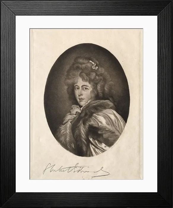 Framed Print : Miss Farren, Countess of Derby, 19th-20th century. Creator: Samuel Arlent-Edwards (American Framed Print : Miss Farren, Countess of Derby, 19th-20th century. Creator: Samuel Arlent-Edwards (American