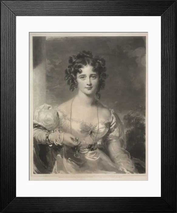 Framed Print : Miss Rosamond Croker, 1828. Creator: Samuel Cousins (British, 1801-1887) Framed Print : Miss Rosamond Croker, 1828. Creator: Samuel Cousins (British, 1801-1887)