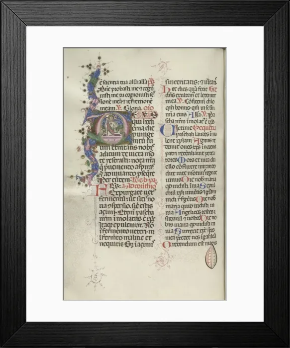 Framed Print : Missale: Fol. 192v: Resurrection of Christ, 1469. Creator: Bartolommeo Caporali (Italian, c