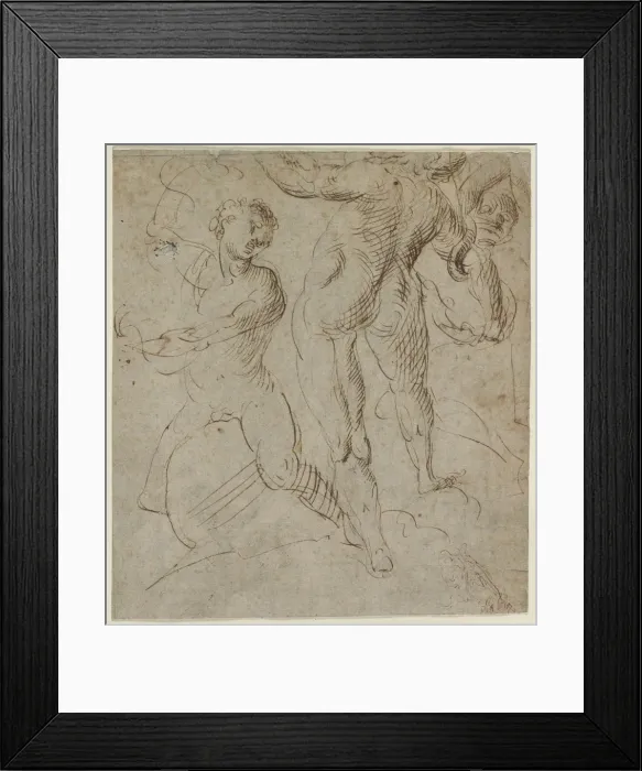 Framed Print : Laocoon (recto), second half 16th Century. Creator: Unknown Framed Print : Laocoon (recto), second half 16th Century. Creator: Unknown