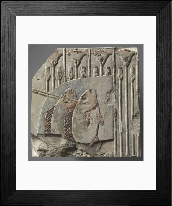 Framed Print : Spearing Fish, c. 667-647 BC. Creator: Unknown Framed Print : Spearing Fish, c. 667-647 BC. Creator: Unknown