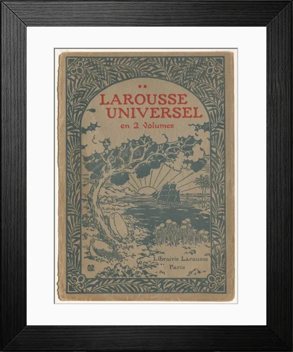 Framed Print : Larousse Universal: Cover (Le Larousse Universel). Creator: Georges Auriol (French Framed Print : Larousse Universal: Cover (Le Larousse Universel). Creator: Georges Auriol (French