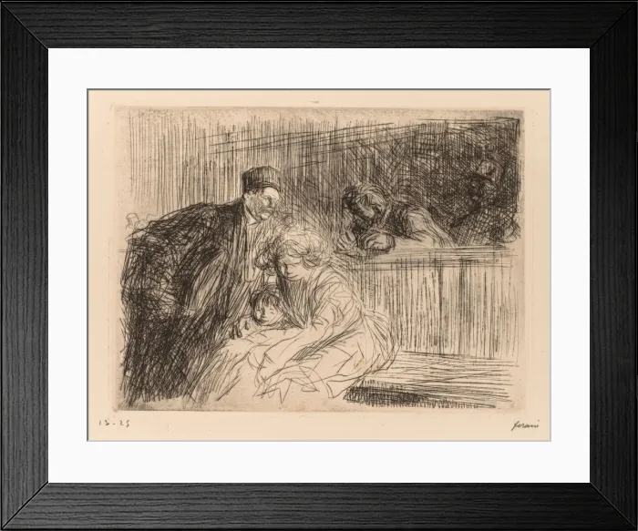 Framed Print : LAvocat Parlant au prevenu. Creator: Jean Louis Forain (French, 1852-1931) Framed Print : LAvocat Parlant au prevenu. Creator: Jean Louis Forain (French, 1852-1931)