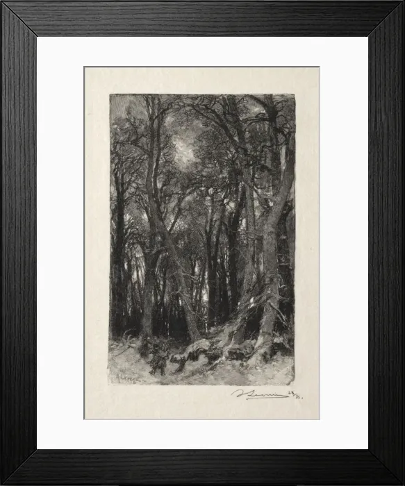 Framed Print : Le Bas Breau. Creator: Auguste Louis Lepere (French, 1849-1918) Framed Print : Le Bas Breau. Creator: Auguste Louis Lepere (French, 1849-1918)