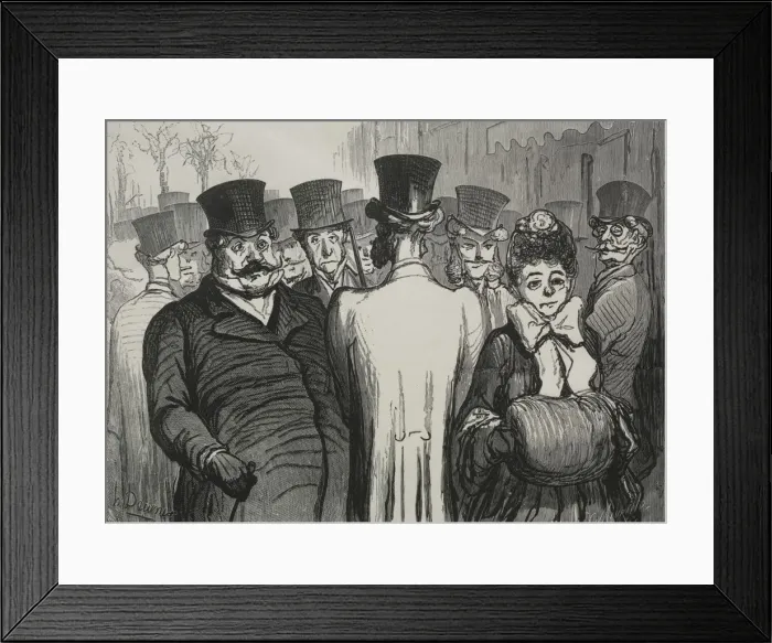 Framed Print : Le boulevard des Italiens. Creator: Honore Daumier (French, 1808-1879) Framed Print : Le boulevard des Italiens. Creator: Honore Daumier (French, 1808-1879)