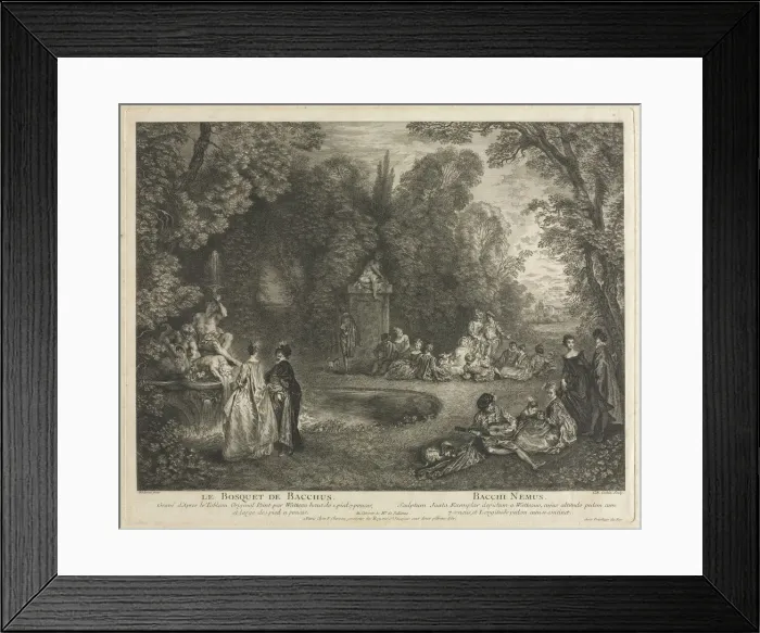 Framed Print : Le Bosquet de Bacchus, 1727. Creator: Charles-Nicolas Cochin (French, 1715-1790) Framed Print : Le Bosquet de Bacchus, 1727. Creator: Charles-Nicolas Cochin (French, 1715-1790)