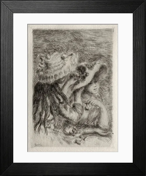 Framed Print : Le Chapeau epingle, 1894. Creator: Pierre-Auguste Renoir (French, 1841-1919) Framed Print : Le Chapeau epingle, 1894. Creator: Pierre-Auguste Renoir (French, 1841-1919)