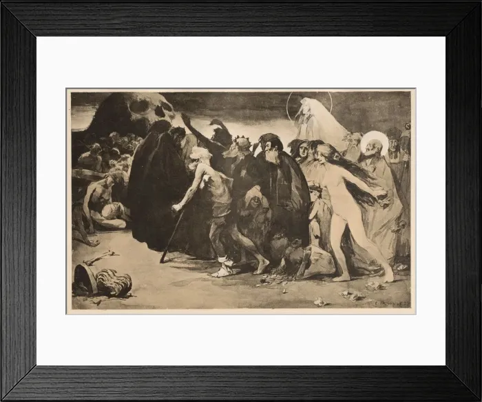 Framed Print : Le Chemin de la Mort, 1899. Creator: Eugene Trigoulet (French, 1867-1910); Imprimerie Framed Print : Le Chemin de la Mort, 1899. Creator: Eugene Trigoulet (French, 1867-1910); Imprimerie