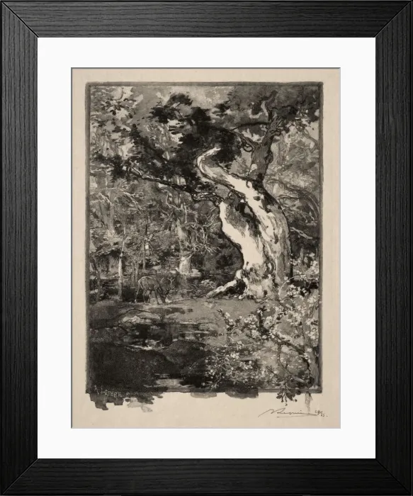 Framed Print : Le Clovis, Plateau de Bellecroix, 1890. Creator: Auguste Louis Lepere (French, 1849-1918) Framed Print : Le Clovis, Plateau de Bellecroix, 1890. Creator: Auguste Louis Lepere (French, 1849-1918)