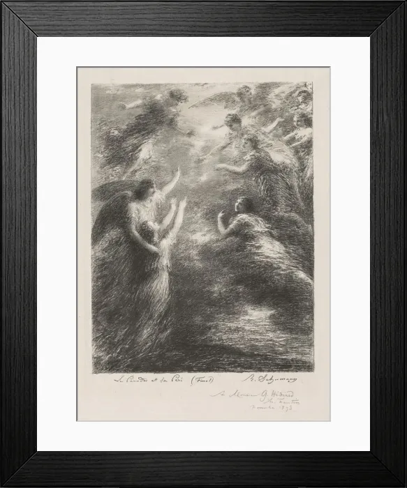 Framed Print : Le Paradis et la Peri, 1893. Creator: Henri Fantin-Latour (French, 1836-1904) Framed Print : Le Paradis et la Peri, 1893. Creator: Henri Fantin-Latour (French, 1836-1904)