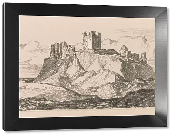 Liber Studiorum: Plate 30, Bambro Castle, Northumberland, 1838. Creator: John Sell Cotman (British