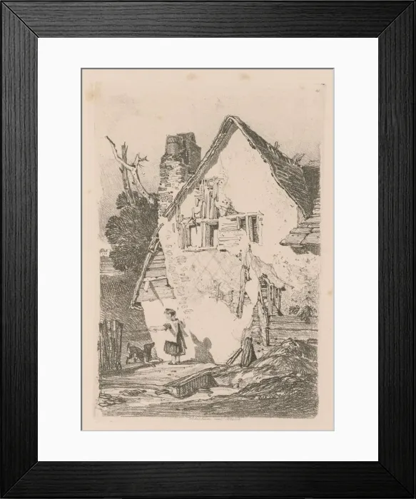 Framed Print : Liber Studiorum: Plate 40, Lakenham, near Norwich, 1838. Creator: John Sell Cotman (British
