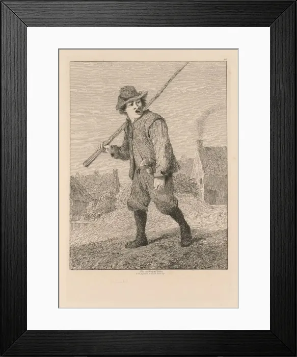 Framed Print : Liber Studiorum: Plate 46, Sketch after Teniers, 1838. Creator: John Sell Cotman (British Framed Print : Liber Studiorum: Plate 46, Sketch after Teniers, 1838. Creator: John Sell Cotman (British
