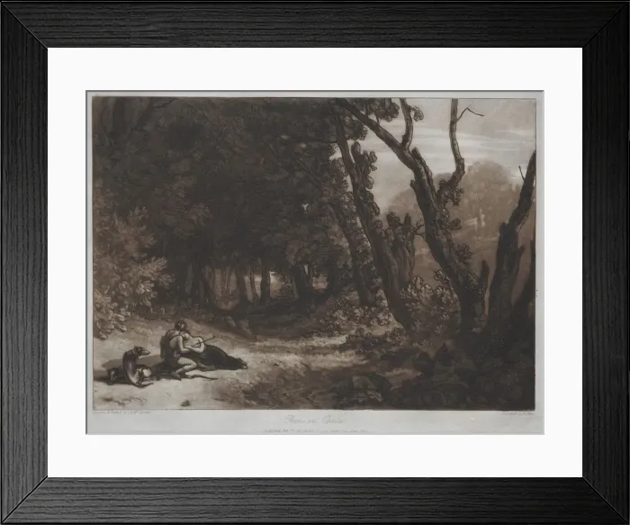 Framed Print : Liber Studiorum: Procris and Cephalus. Creator: Joseph Mallord William Turner (British, 1775-1851) Framed Print : Liber Studiorum: Procris and Cephalus. Creator: Joseph Mallord William Turner (British, 1775-1851)