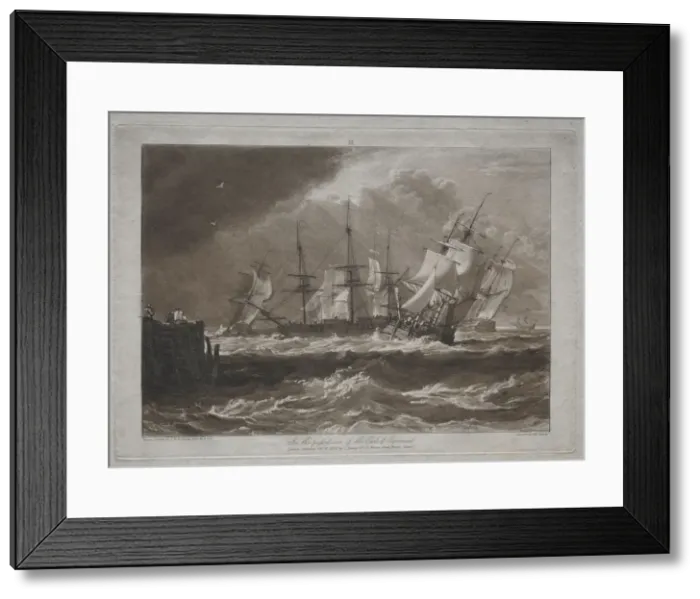 Framed Print : Liber Studiorum: Ships in a Breeze. Creator: Joseph Mallord William Turner (British, 1775-1851) Framed Print : Liber Studiorum: Ships in a Breeze. Creator: Joseph Mallord William Turner (British, 1775-1851)