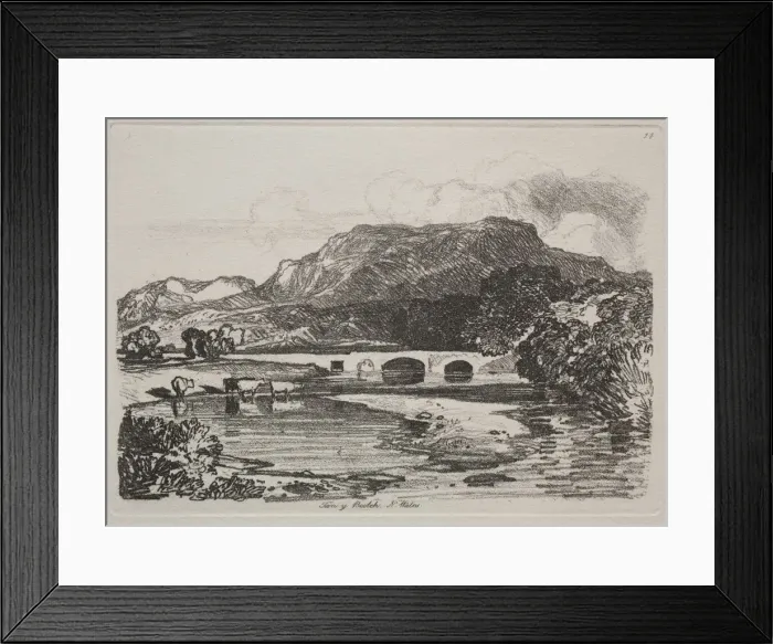 Framed Print : Liber Studiorum: Tan y Beolch, North Wales, 1838. Creator: John Sell Cotman (British, 1782-1842) Framed Print : Liber Studiorum: Tan y Beolch, North Wales, 1838. Creator: John Sell Cotman (British, 1782-1842)