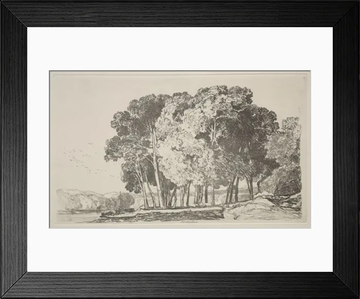 Framed Print : Liber Studiorum: Twickenham, 1838. Creator: John Sell Cotman (British, 1782-1842) Framed Print : Liber Studiorum: Twickenham, 1838. Creator: John Sell Cotman (British, 1782-1842)
