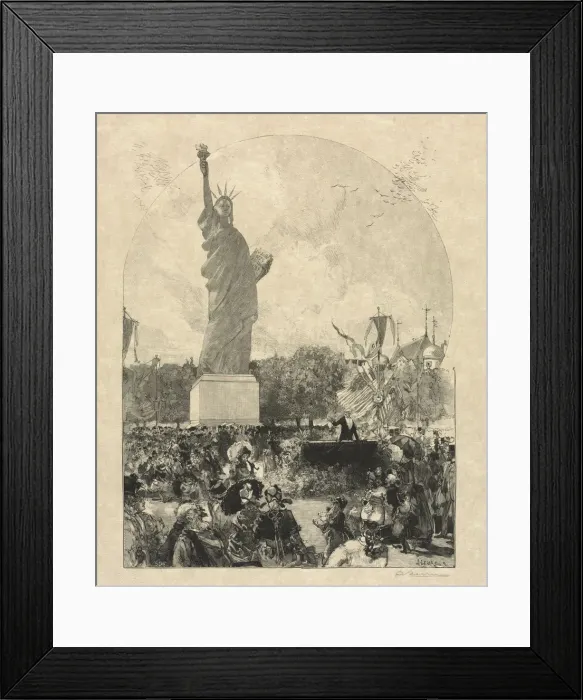 Framed Print : Liberty Enlightening the World, Offered to the City of Paris by the Americans, 1885 Framed Print : Liberty Enlightening the World, Offered to the City of Paris by the Americans, 1885