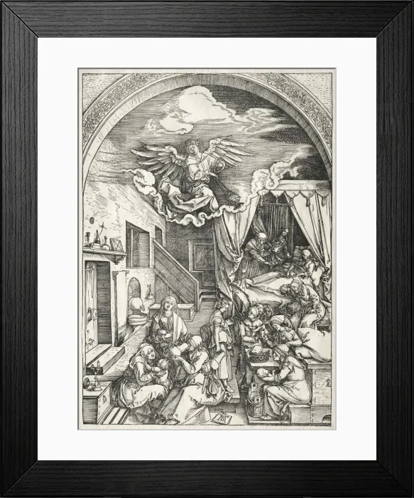 Framed Print : Life of the Virgin: Nativity of the Virgin, 1504-1505. Creator: Albrecht Dürer (German Framed Print : Life of the Virgin: Nativity of the Virgin, 1504-1505. Creator: Albrecht Dürer (German