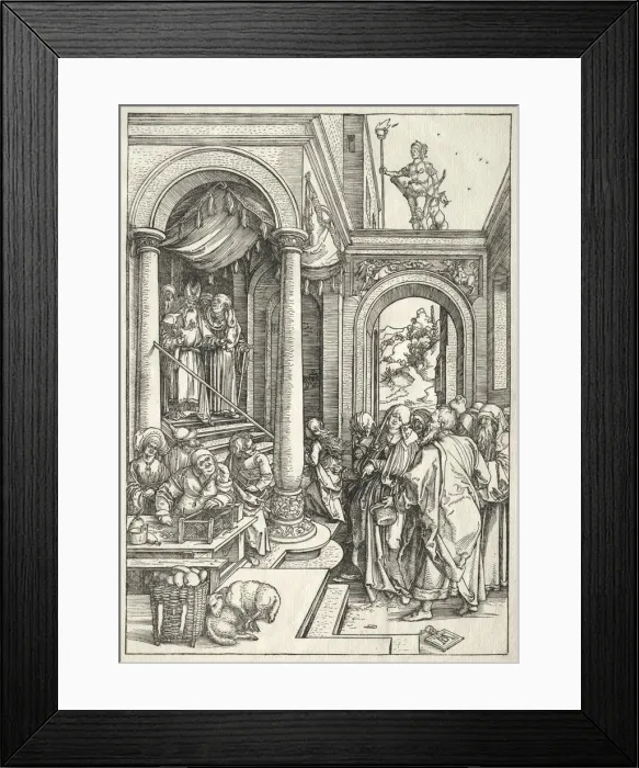 Framed Print : Life of the Virgin: Presentation of the Young Virgin in the Temple, 1504-1505. Creator Framed Print : Life of the Virgin: Presentation of the Young Virgin in the Temple, 1504-1505. Creator