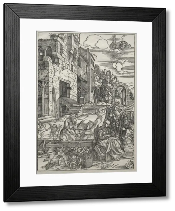 Framed Print : Life of the Virgin: The Rest in Egypt, 1504-1505. Creator: Albrecht Dürer (German, 1471-1528) Framed Print : Life of the Virgin: The Rest in Egypt, 1504-1505. Creator: Albrecht Dürer (German, 1471-1528)