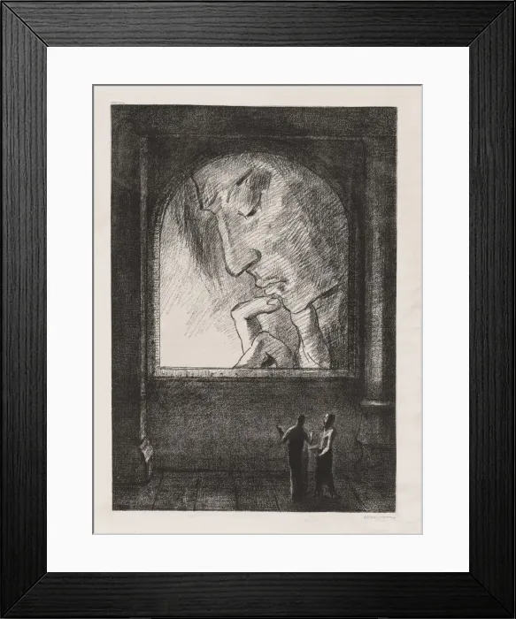 Framed Print : Light, 1893. Creator: Becquet (French); Odilon Redon (French, 1840-1916) Framed Print : Light, 1893. Creator: Becquet (French); Odilon Redon (French, 1840-1916)