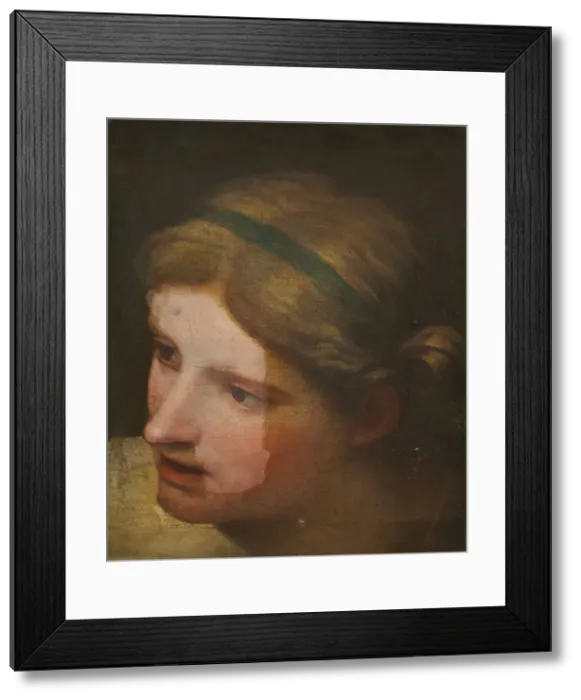 Framed Print : Listening Angel, 16th century. Creator: Unknown Framed Print : Listening Angel, 16th century. Creator: Unknown