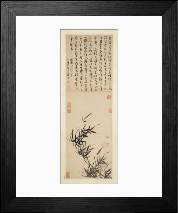 Framed Print : Listening to the Bamboo, late 1400s-1500s. Creator: Wen Zhengming (Chinese, 1470-1559) Framed Print : Listening to the Bamboo, late 1400s-1500s. Creator: Wen Zhengming (Chinese, 1470-1559)