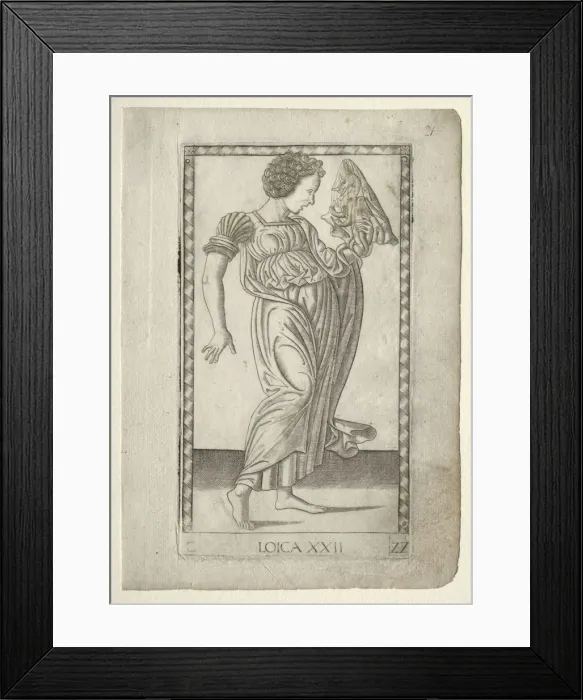 Framed Print : Logic (from the Tarocchi, series C: Liberal Arts, #22), before 1467 Framed Print : Logic (from the Tarocchi, series C: Liberal Arts, #22), before 1467