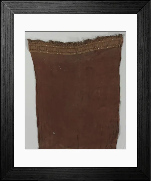 Framed Print : Loincloth with Feather(?) Motifs, 1000-1532. Creator: Unknown Framed Print : Loincloth with Feather(?) Motifs, 1000-1532. Creator: Unknown
