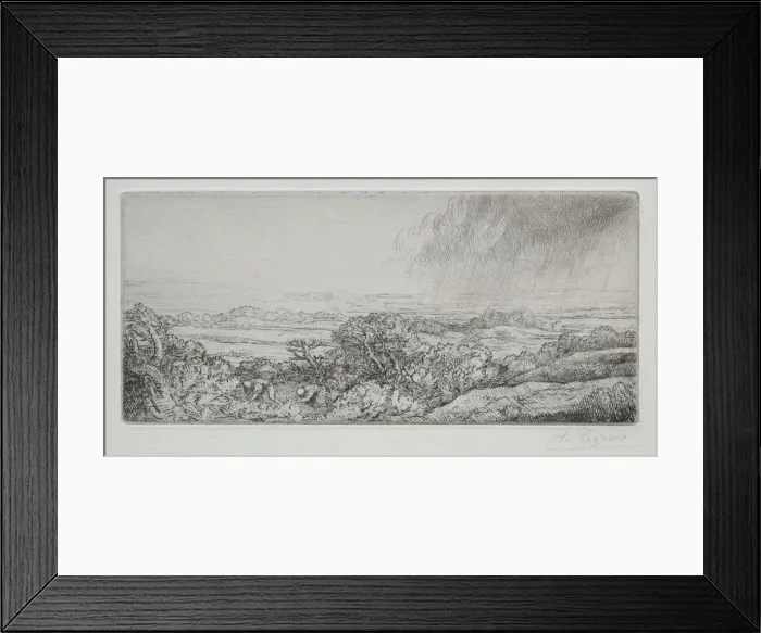 Framed Print : Les Ramasseurs des Champignons. Creator: Alphonse Legros (French, 1837-1911)