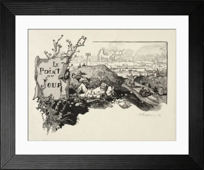 Framed Print : Le Point du Jour. Creator: Auguste Louis Lepere (French, 1849-1918) Framed Print : Le Point du Jour. Creator: Auguste Louis Lepere (French, 1849-1918)