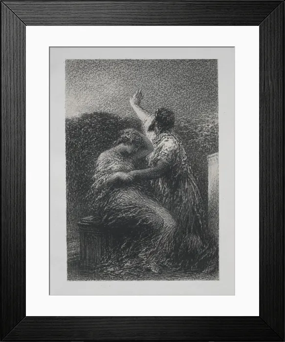 Framed Print : Le mage Baltajar et Fatime, 1891. Creator: Henri Fantin-Latour (French, 1836-1904) Framed Print : Le mage Baltajar et Fatime, 1891. Creator: Henri Fantin-Latour (French, 1836-1904)