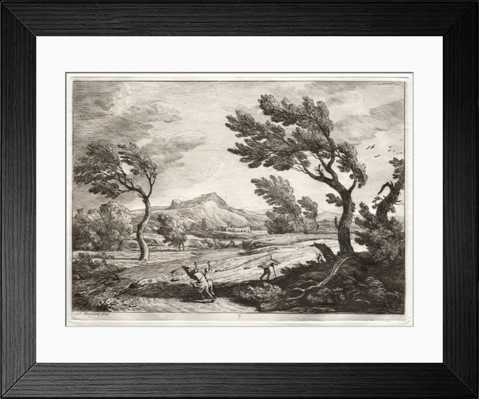 Framed Print : Landscape. Creator: Adrien Manglard (French, 1695-1760) Framed Print : Landscape. Creator: Adrien Manglard (French, 1695-1760)
