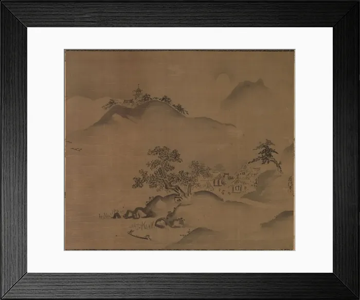 Framed Print : Landscape. Creator: Kano Chikanobu (Japanese, 1660-1728) Framed Print : Landscape. Creator: Kano Chikanobu (Japanese, 1660-1728)