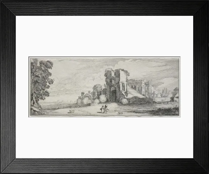 Framed Print : Landscapes and Ruins: Brederode Castle. Creator: Jan van de Velde (Dutch, 1593-1641) Framed Print : Landscapes and Ruins: Brederode Castle. Creator: Jan van de Velde (Dutch, 1593-1641)