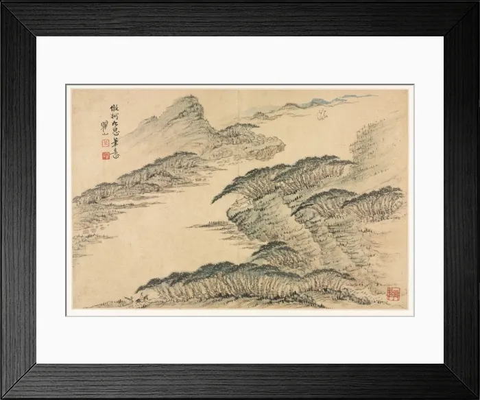 Framed Print : Landscapes in Various Styles after Old Masters, 1690. Creator: Mei Qing (Chinese, 1623-1697) Framed Print : Landscapes in Various Styles after Old Masters, 1690. Creator: Mei Qing (Chinese, 1623-1697)