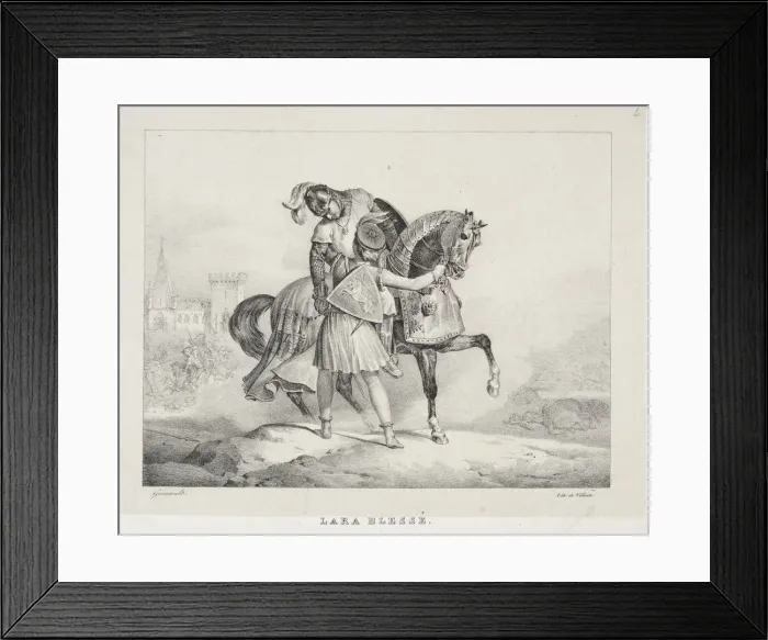 Framed Print : Lara blesse. Creator: Theodore Gericault (French, 1791-1824) Framed Print : Lara blesse. Creator: Theodore Gericault (French, 1791-1824)