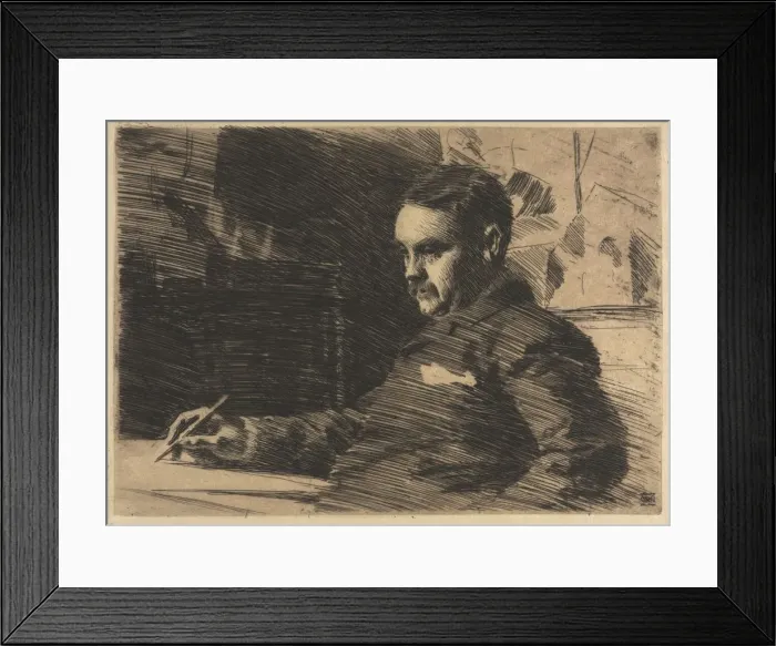 Framed Print : Lawyer Wade, 1890. Creator: Anders Zorn (Swedish, 1860-1920) Framed Print : Lawyer Wade, 1890. Creator: Anders Zorn (Swedish, 1860-1920)