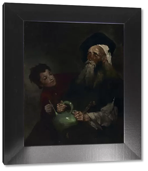 Lazarillo de Tormes and His Blind Master, before 1880. Creator: Theodule Ribot (French