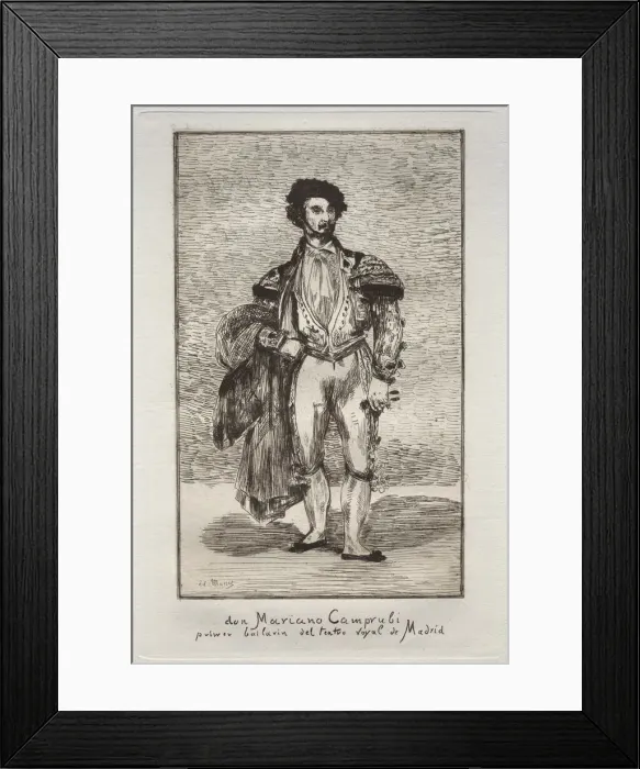 Framed Print : Le Bailarin ( Don Mariano Camprubi ). Creator: Edouard Manet (French, 1832-1883) Framed Print : Le Bailarin ( Don Mariano Camprubi ). Creator: Edouard Manet (French, 1832-1883)