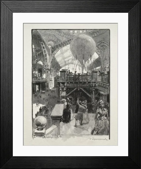 Framed Print : Le Palais des Arts Liberaux, Interieur. Creator: Auguste Louis Lepere (French