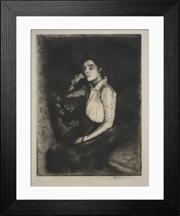 Framed Print : Le Biarotte, 1901. Creator: Albert Besnard (French, 1849-1934) Framed Print : Le Biarotte, 1901. Creator: Albert Besnard (French, 1849-1934)