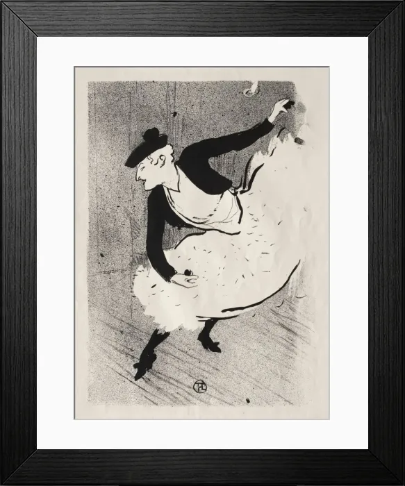 Framed Print : Le Cafe-concert: Edmee Lescot, 1893. Creator: Henri de Toulouse-Lautrec (French Framed Print : Le Cafe-concert: Edmee Lescot, 1893. Creator: Henri de Toulouse-Lautrec (French