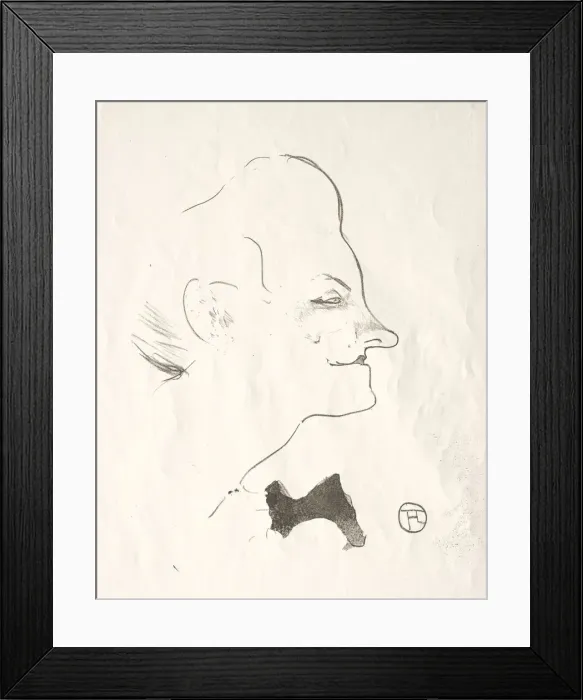 Framed Print : Le Cafe-concert: Yvette Guilbert, 1893. Creator: Henri de Toulouse-Lautrec (French Framed Print : Le Cafe-concert: Yvette Guilbert, 1893. Creator: Henri de Toulouse-Lautrec (French