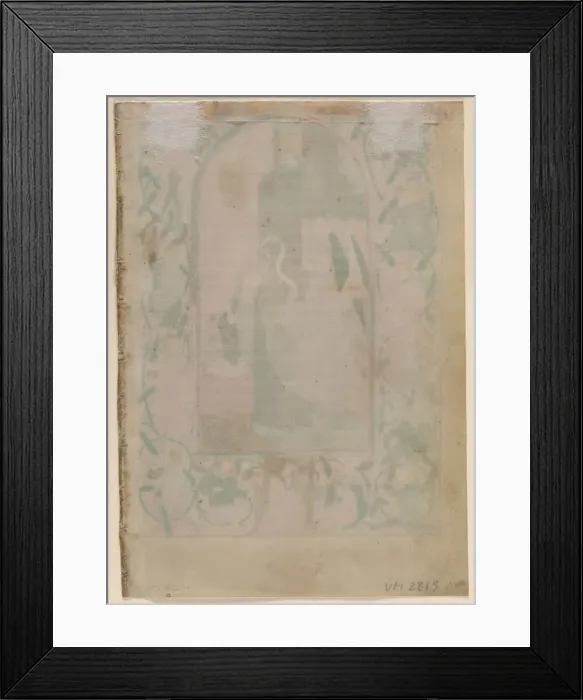 Framed Print : Leaf from a Book of Hours: Blank (verso), 1470s. Creator: Unknown Framed Print : Leaf from a Book of Hours: Blank (verso), 1470s. Creator: Unknown